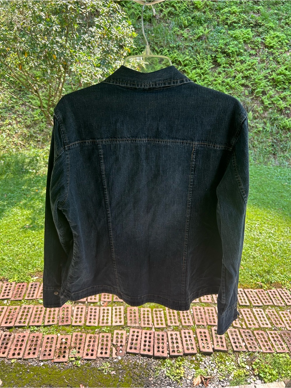 Christopher & Banks women’s dark denim jacket size XL - Picture 2 of 7